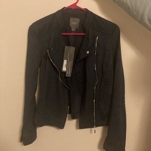 LYSSÉ New York Dark Purple Suede Jacket